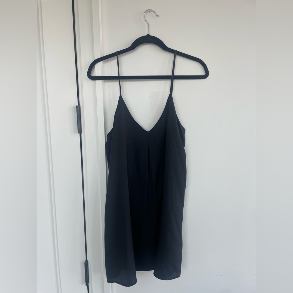 Small Tobi Black Slip Dress